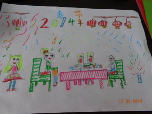 年夜饭手抄报简单又好看 年夜饭手抄报简单又好看一年级