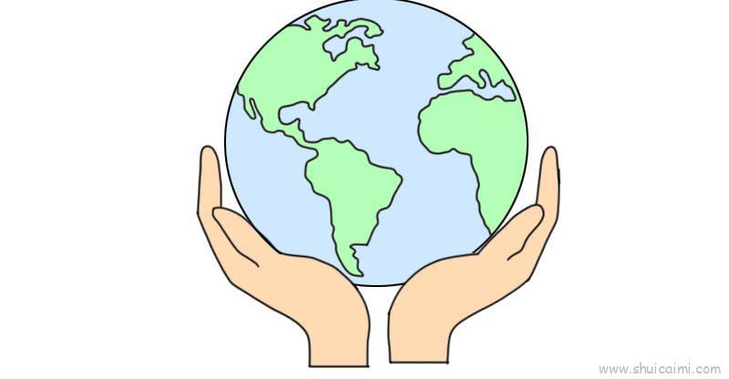 地球儿童画怎么画 地球简笔画好看