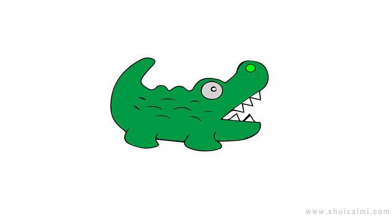小鳄鱼简笔画怎么画 小鳄鱼简笔画好看