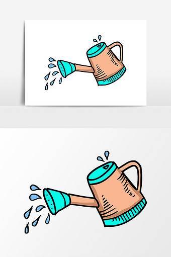 洒水壶简笔画 洒水壶简笔画浇水