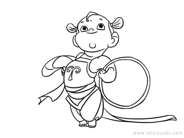 哪吒简笔画怎么画 哪吒简笔画画法