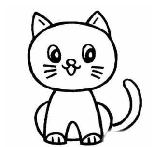 可爱的小猫简笔画 画一只可爱的小猫简笔画
