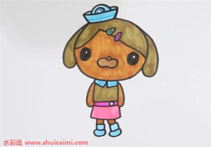 达西西怎么画 达西西简笔画步骤图