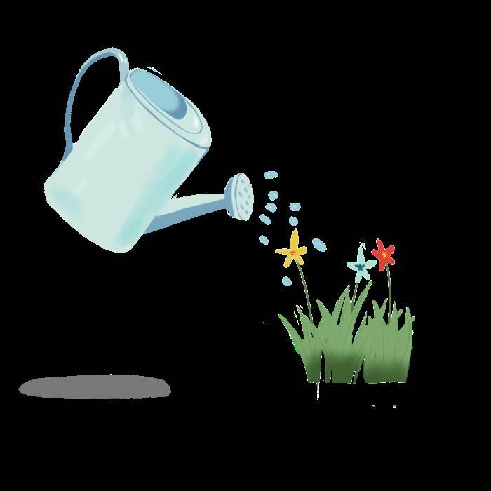 洒水壶简笔画 洒水壶简笔画浇水