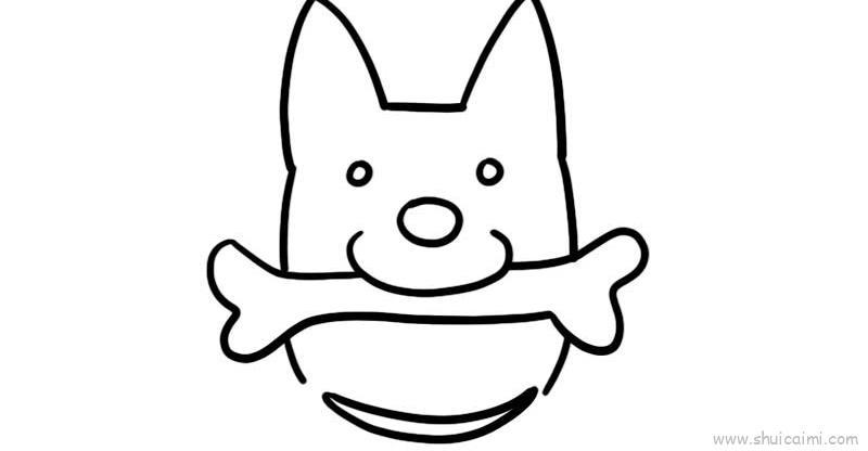 柴犬头像儿童画怎么画 柴犬头像简笔画画法