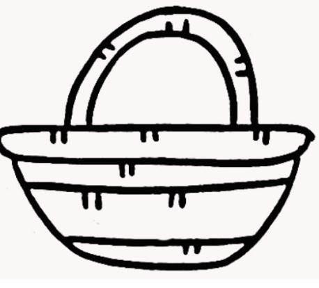 花篮简笔画 手工花篮简笔画
