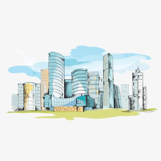 城市简笔画 城市简笔画彩色