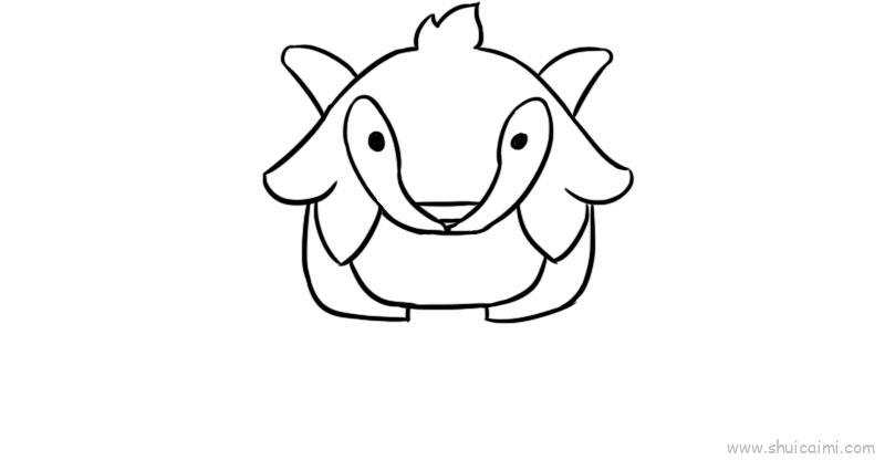 十二星座q版萌图摩羯座儿童画怎么画 十二星座q版萌图摩羯座简笔画步骤