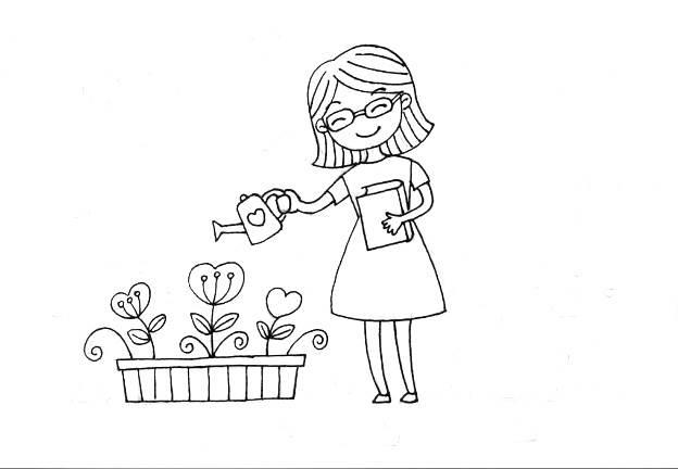 教师简笔画图片大全 讲课的老师简笔画怎么画