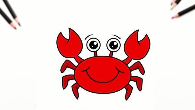 小螃蟹简笔画 小螃蟹简笔画图片