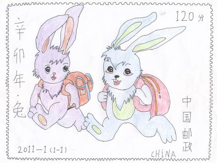 生肖邮票简笔画 生肖邮票简笔画怎么画