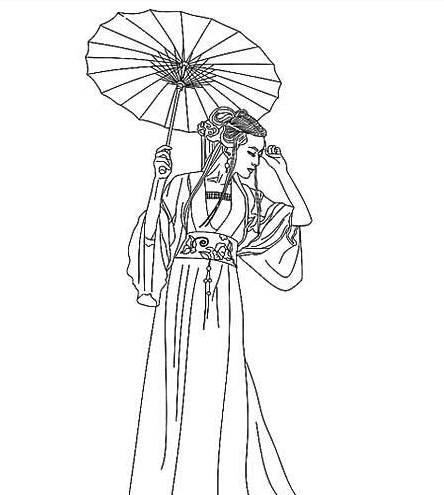 美人简笔画图片大全 美人简笔画图片大全大图