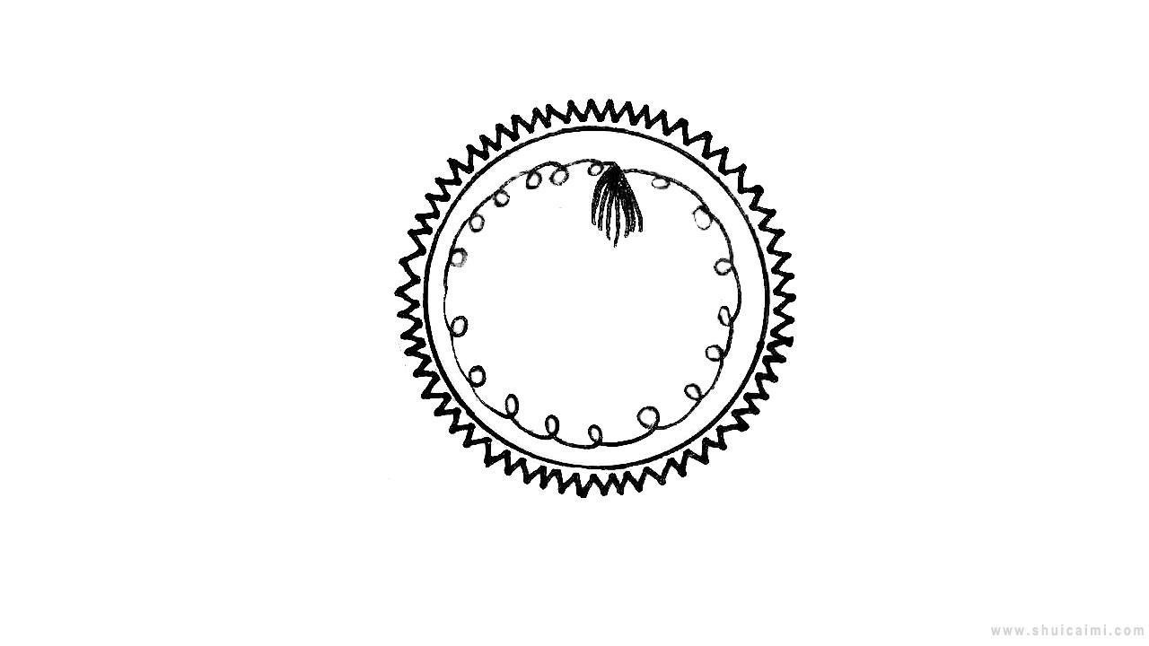 青花瓷纸盘简笔画怎么画 青花瓷纸盘简笔画简单