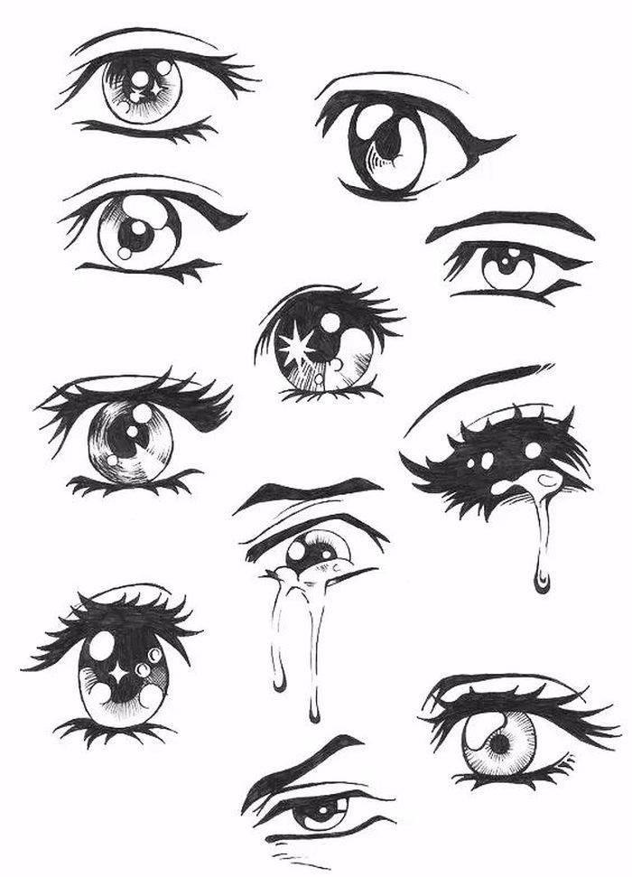 儿童大哭表情简笔画 哭简笔画表情