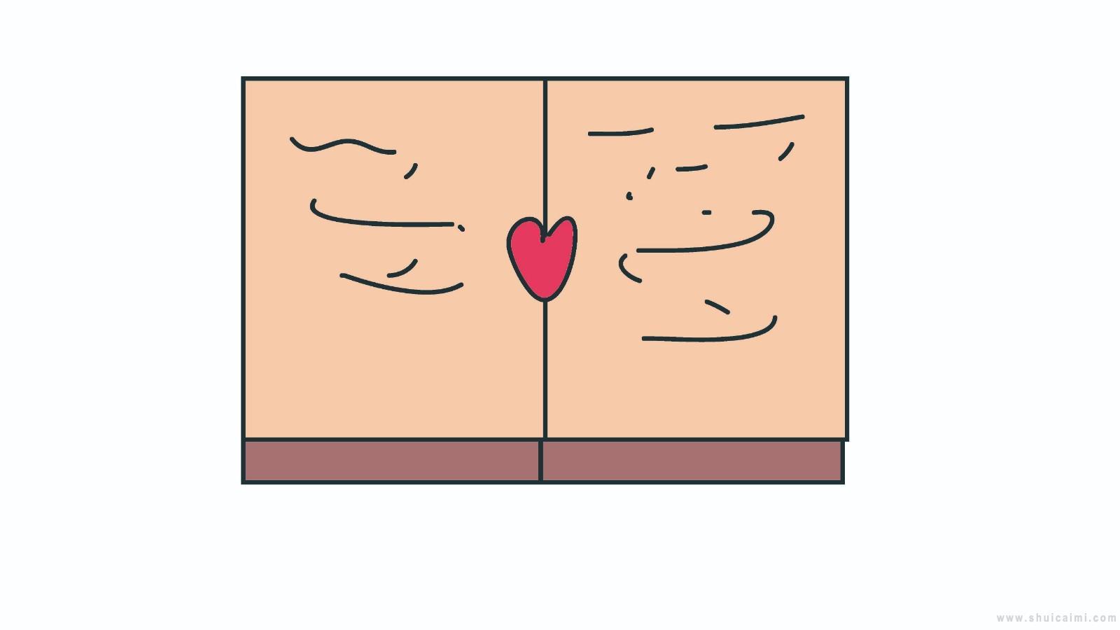爱情日记简笔画怎么画 爱情日记简笔画好看
