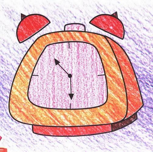 时钟简笔画 时钟简笔画可爱画法
