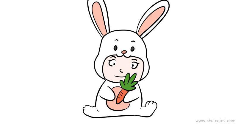 可爱兔儿童画怎么画 可爱兔简笔画画法