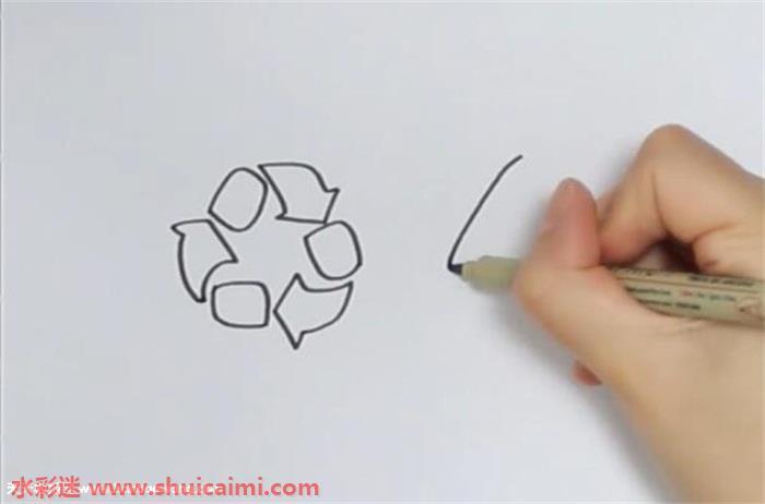 垃圾分类标志怎么画 垃圾分类标志简笔画简单又漂亮彩色