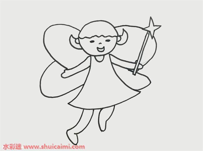 仙女画可爱怎么画 仙女画可爱简笔画步骤图