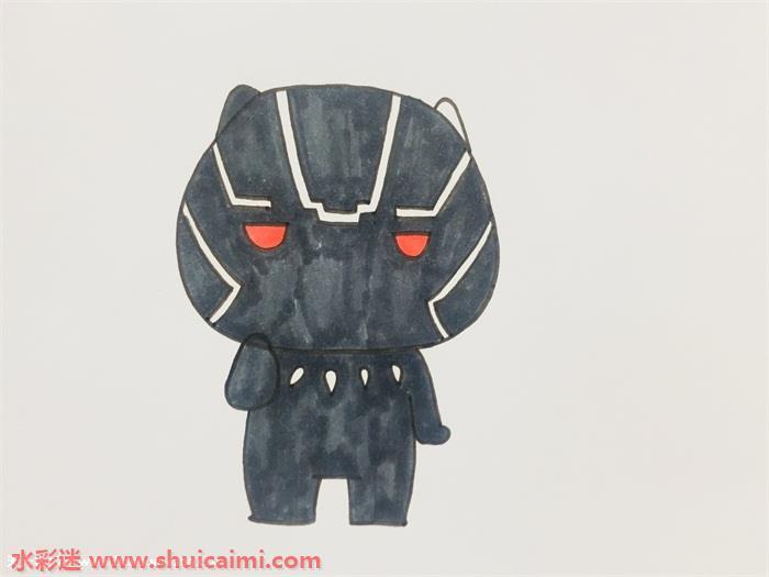 黑豹怎么画？黑豹简笔画步骤教程