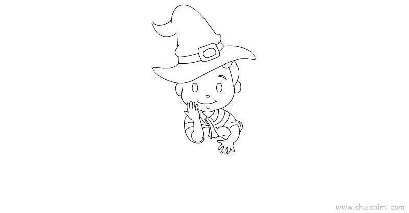 化妆舞会装扮儿童画怎么画 化妆舞会装扮简笔画图片