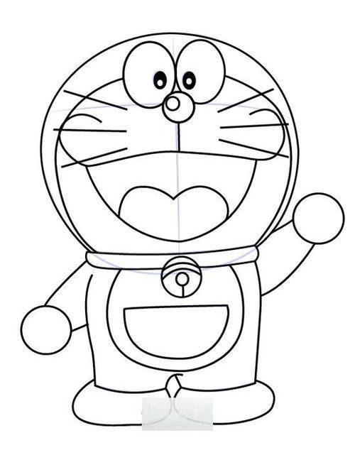 简笔画哆啦a梦 卡通简笔画哆啦a梦