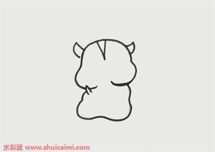 一只萌萌小仓鼠画怎么画 小仓鼠画简笔画简单易画彩色