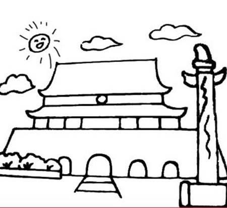 国庆简笔画图片大全 国庆简笔画图片大全模板