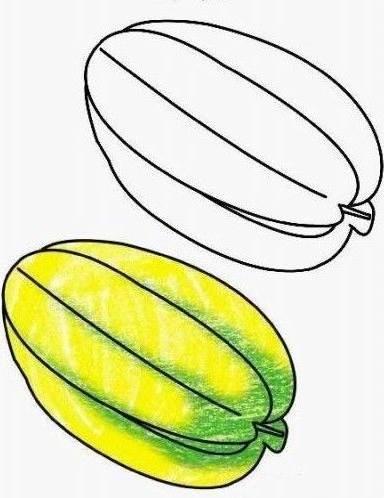 杨桃简笔画 杨桃简笔画简单又好看
