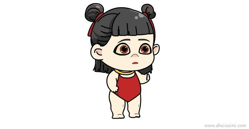 哪吒儿童画怎么画 哪吒简笔画简单