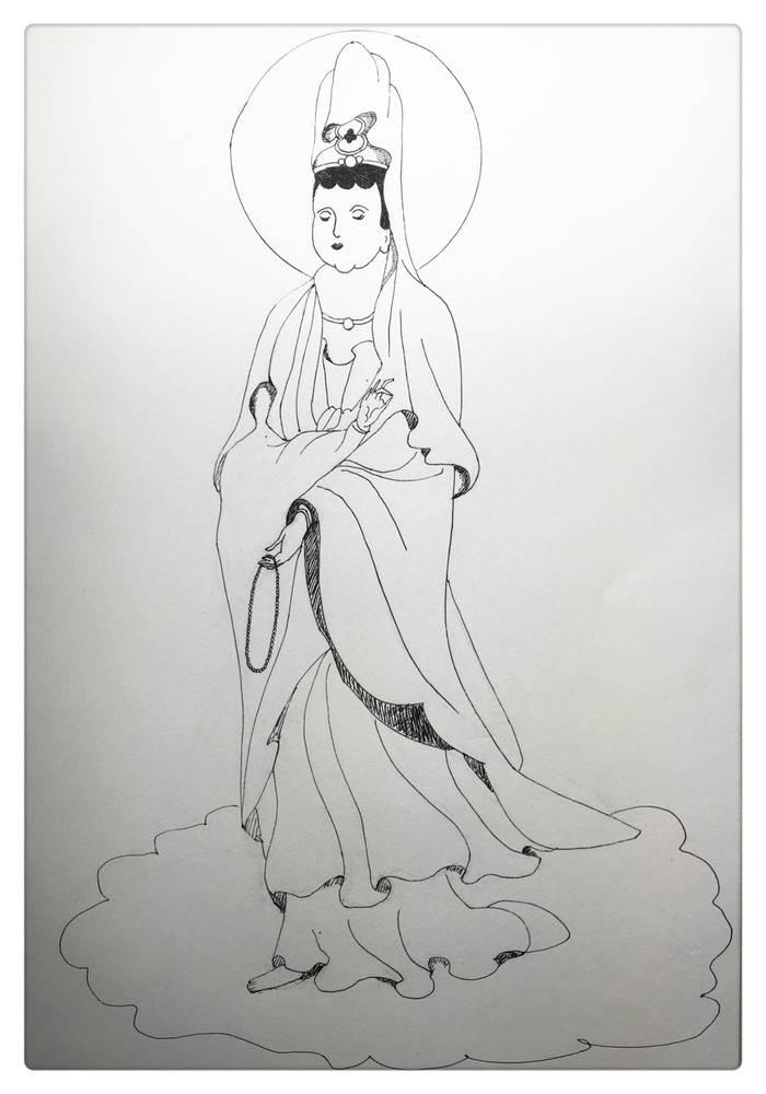 观音菩萨怎么画简笔画 观音菩萨怎么画简笔画真相