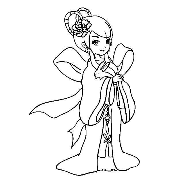 嫦娥简笔画 嫦娥简笔画怎么画