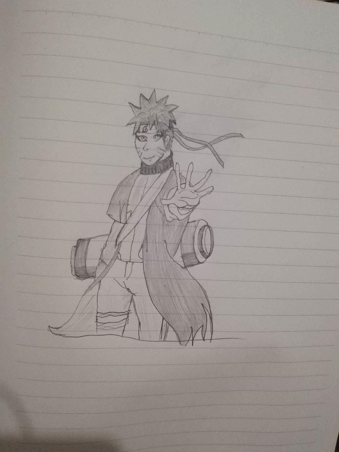 鸣人简笔画 鸣人简笔画九尾模式