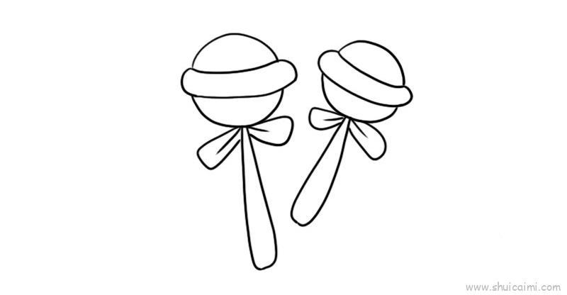 棒棒糖儿童画怎么画 棒棒糖简笔画画法