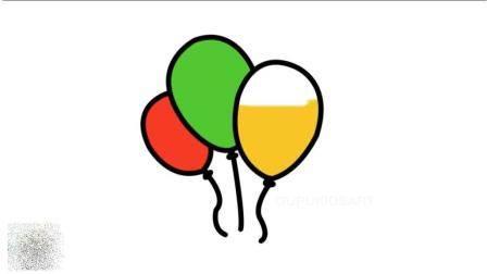 气球简笔画图片大全 多个气球简笔画图片大全