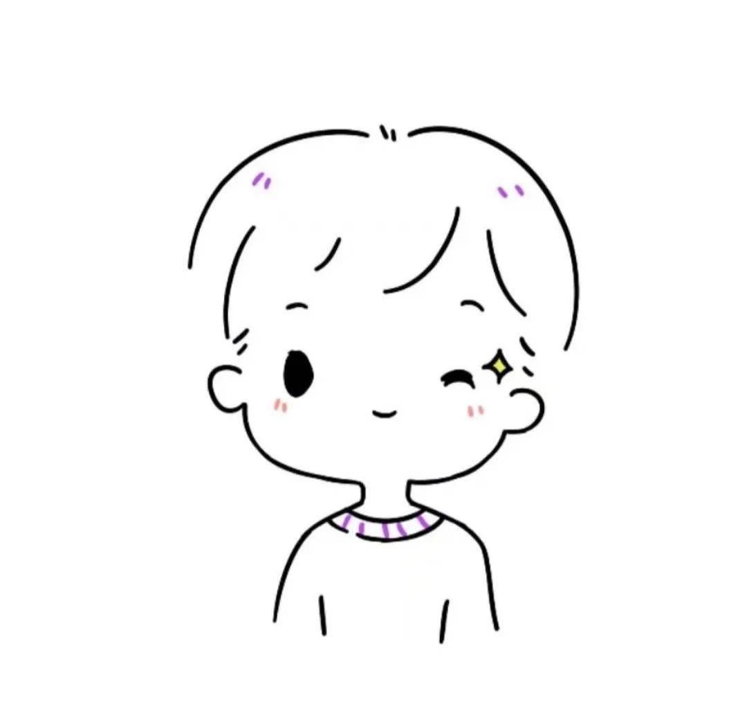 小男孩简笔画图片大全 平头小男孩简笔画图片大全