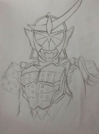 假面骑士简笔画 假面骑士简笔画简单又帅气