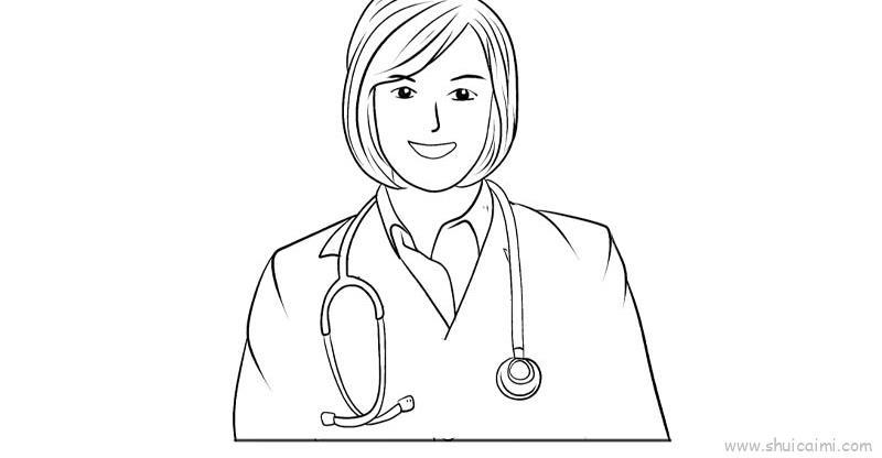 医生儿童画怎么画 医生简笔画图片大全