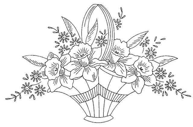 花篮简笔画 手工花篮简笔画