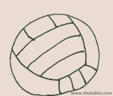 卡通排球简笔画绘画教程