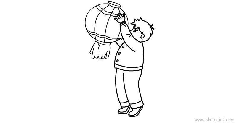 挂灯笼儿童画怎么画 挂灯笼简笔画简单又好看