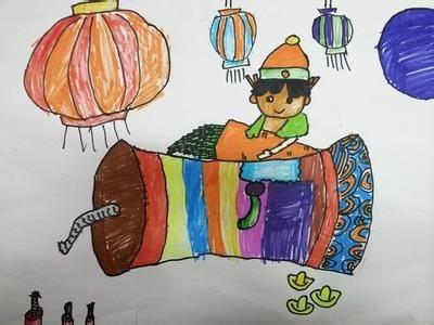 画一张过新年的绘画一等奖 过新年的绘画作品一等奖