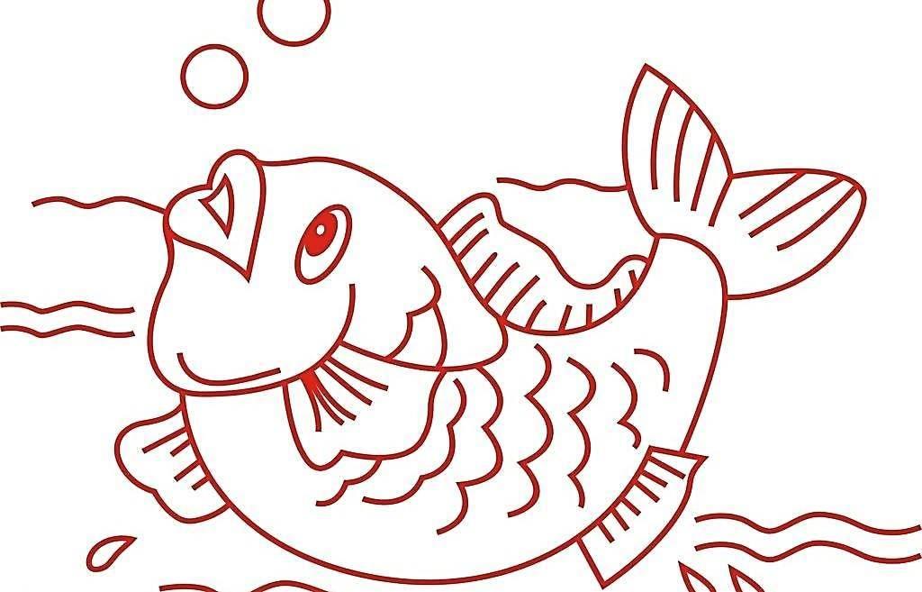 鲤鱼简笔画图片大全 鲤鱼简笔画图片大全彩色简单