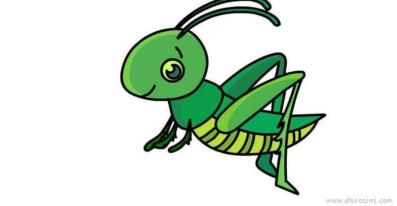 蚱蜢儿童画怎么画 蚱蜢简笔画画法