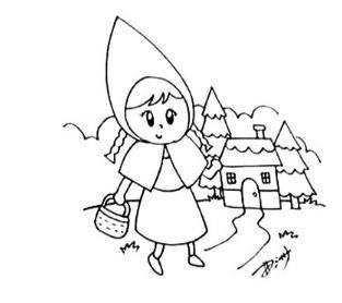 小红帽简笔画 小红帽简笔画简单又漂亮