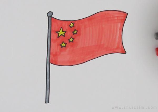 国旗简笔画怎么画 国旗简笔画画法