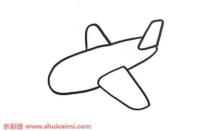 飞机怎么画 飞机简笔画画法