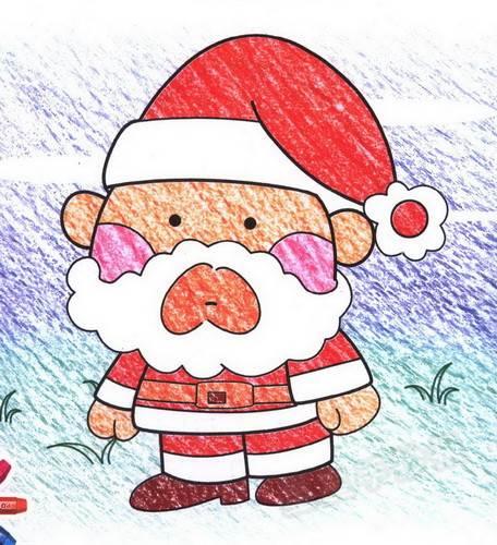 圣诞老人简笔画 圣诞老人简笔画可爱