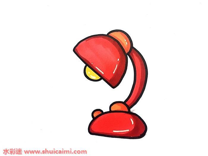 台灯怎么画 台灯简笔画简单易画彩色