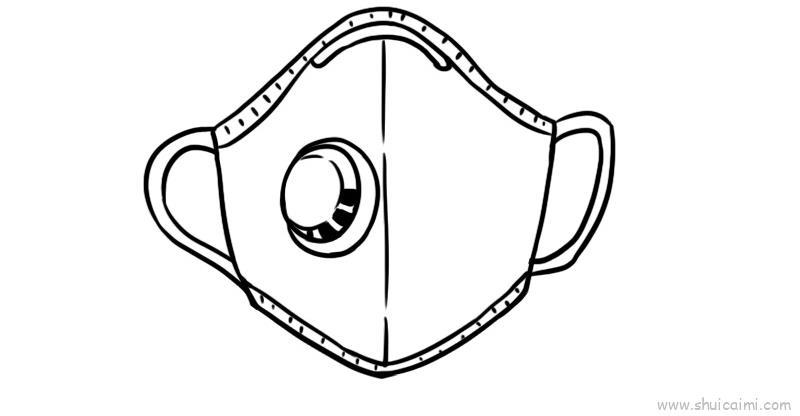 口罩儿童画怎么画 口罩简笔画顺序